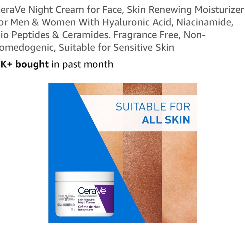 rave Night Cream with Hyaluronic Acid - White